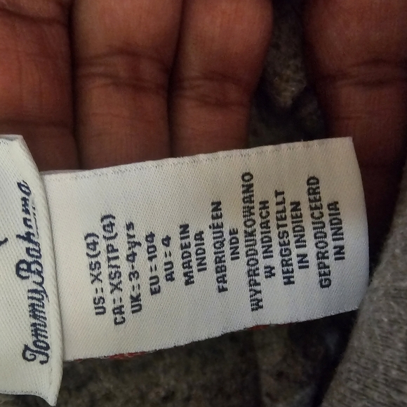 Kids Tommy Bahama grey jogger/sweatpants size xs/4 - Picture 4 of 4